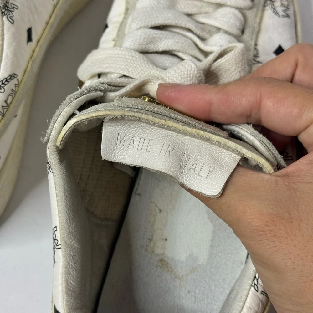 MCM x Puma US8 Classic White Suede Women’s Sneakers - Picture 11 of 16